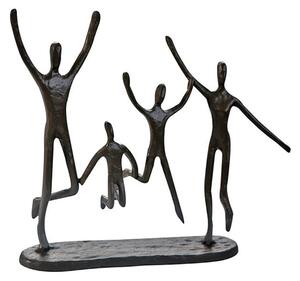 Jumping Iron Design Sculpture In Burnished Bronze