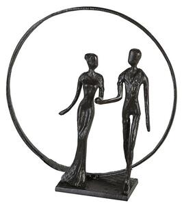 Wedding Iron Design Sculpture In Burnished Bronze