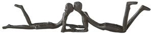 Loving Iron Design Sculpture In Burnished Bronze