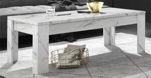 Corvi Wooden Coffee Table In White Marble Effect