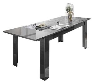 Arlon Extending High Gloss Dining Table In Grey