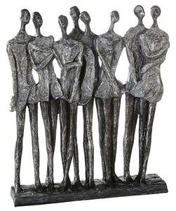 Girls Night Out Poly Design Sculpture In Antique Silver And Grey