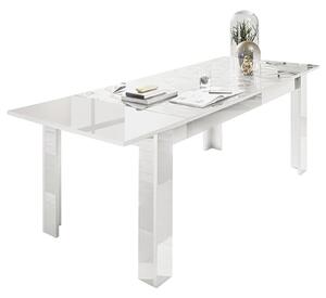 Arlon Extending High Gloss Dining Table In White