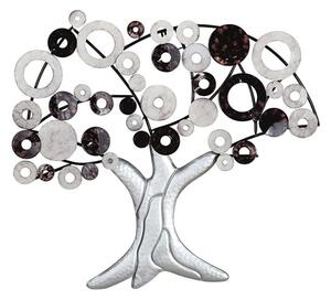 Tree Metal Wall Art In Black And White