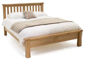 Brex Low Footboard Wooden Super King Size Bed In Natural