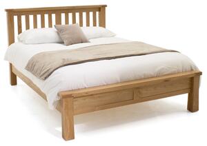 Brex Low Footboard Wooden Double Bed In Natural