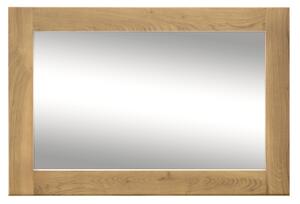 Brex Rectangular Wall Bedroom Mirror In Natural Wooden Frame