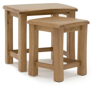 Brex Wooden Nest Of 2 Tables In Natural