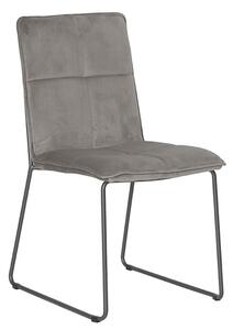 Sorani Velvet Dining Chair With Metal Legs In Mink