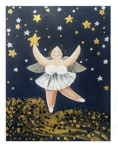 Betty Star Rain Picture Canvas Wall Art In Multicolor