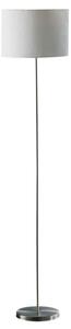 Formito White Fabric Shade Floor Lamp With Stainless Steel Base