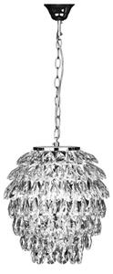 Wikota Crystal Fallon Ceiling Pendant Light In Chrome