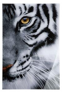 Tiger Picture Acrylic Wall Art In Black And White