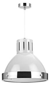 Varmora 1 Light Pendant Light In Grey And Chrome