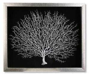 Tree Of Life Picture Glass Wall Art In Black And Silver