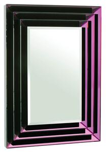 Nthrow Rectangular Wall Mirror In Purple Bevelled Frame