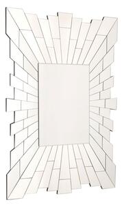 Glitacoz Rectangular Wall Mirror In Silver Glass Frame