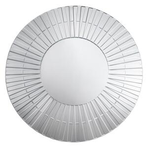 Moketa Elegant Flared Wall Mirror In Silver