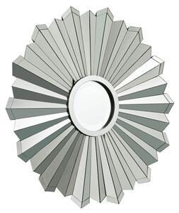 Moketa Flare Design Wall Mirror In Silver