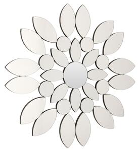 Moketa Blossom Wall Mirror In Silver