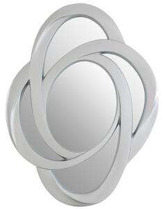 Ornakape Elliptical Design Wall Mirror In Silver