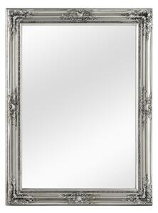 Calotas Rectangular Wall Bedroom Mirror In Antique Silver Frame