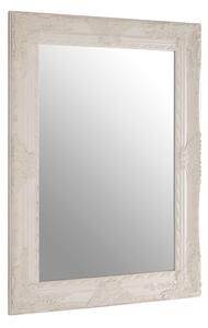 Comato Rectangular Wall Bedroom Mirror In Muted White Frame