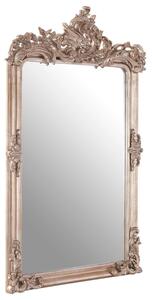 Gilpas Rectangular Wall Bedroom Mirror In Antique Silver Frame