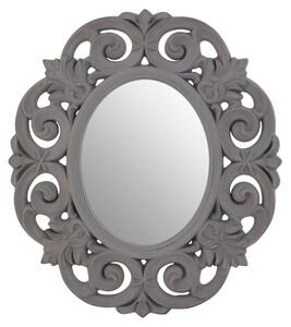 Astoya Scroll Design Wall Mirror In Antique Grey