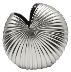 Fountain Ceramic Medium Decorative Vase In Silver