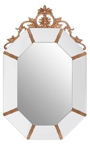 Wrexo Octagonal Acanthus Leaf Wall Mirror In Gold