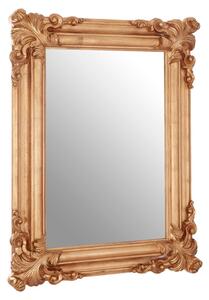 Georga Rectangular Wall Bedroom Mirror In Rich Gold Frame