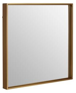 Andstima Medium Square Wall Bedroom Mirror In Gold Frame