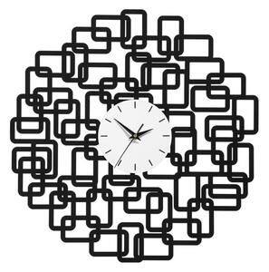 Veeto Abstract Squares Design Wall Clock In Black