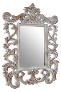 Actora Fleur De Lis Wall Bedroom Mirror In Antique Grey