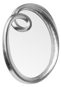 Witoka Contemporary Swirl Wall Mirror In Silver