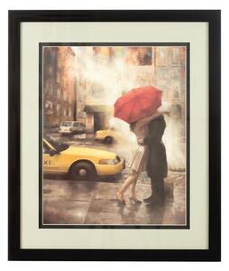 Agatiyo Framed Couple Under Umbrella Wall Art In Assorted