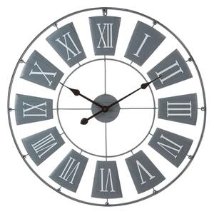 Givoa Large Metal Contemporary Wall Clock In Grey