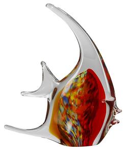 Tropic Fish Glass Design Sculpture In Multicolor