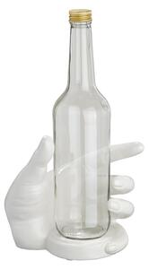 Hand Ceramic Design Wine Bottle Holder In White