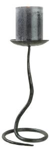 Pales Iron Floor Candleholder In Antique Black