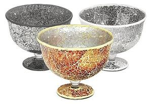 Mosaic Glass Bowl In Orange