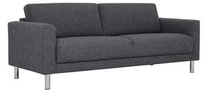 Clesto Fabric Upholstered 3 Seater Sofa In Anthracite