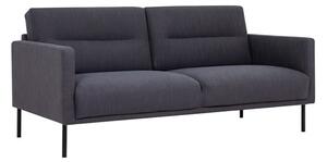 Nexa Fabric 2 Seater Sofa In Anthracite With Black Legs