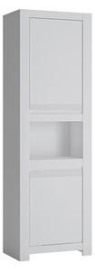 Neka Wooden 2 Doors Display Cabinet In Alpine White