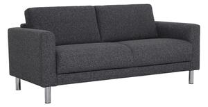 Clesto Fabric Upholstered 2 Seater Sofa In Anthracite