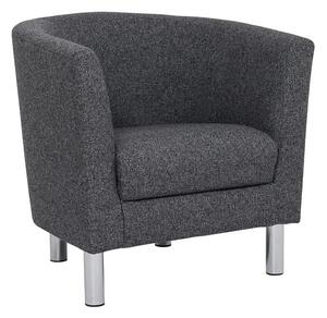 Clesto Fabric Upholstered Armchair In Anthracite