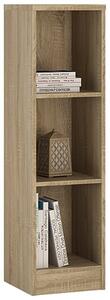 Xeka Medium Narrow 2 Shelves Bookcase In Sonoma Oak