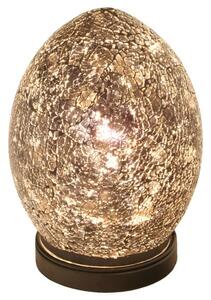 Mosaic Amber Egg Lamp