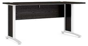 Prax 150cm Computer Desk In Black With White Legs